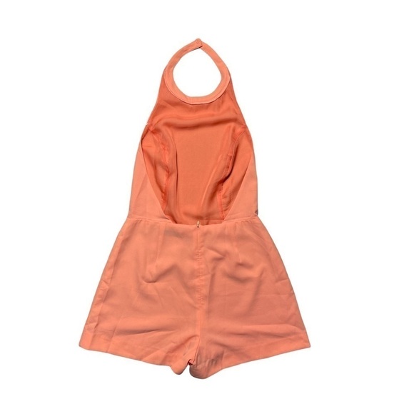 Revolve Bec + Bridge Peach Honour Halter Open Back Romper 6 - Picture 7 of 7